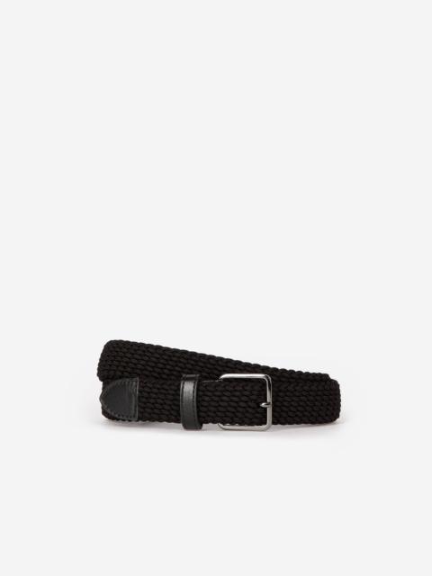 The Kooples BLACK BRAIDED BELT