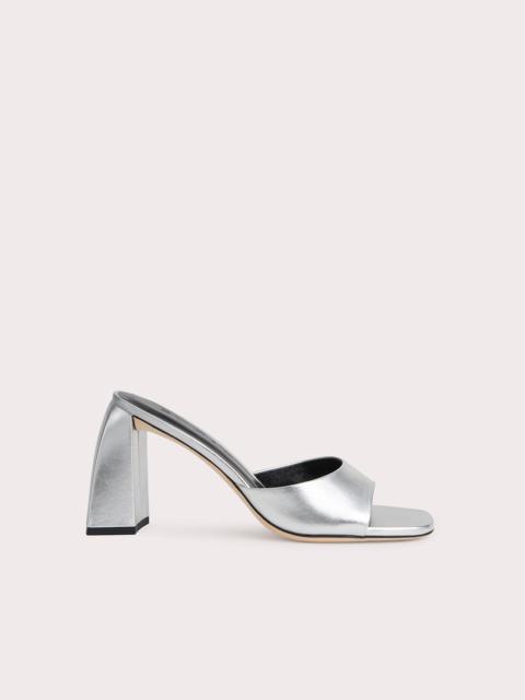 MICHELE SILVER METALLIC LEATHER