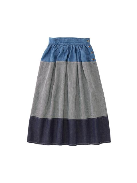 visvim ELEVATION LONG SKIRT (HICKORY)