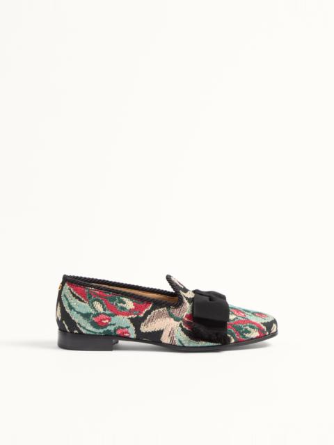 Valentino BOWOW LOAFER IN JACQUARD FABRIC