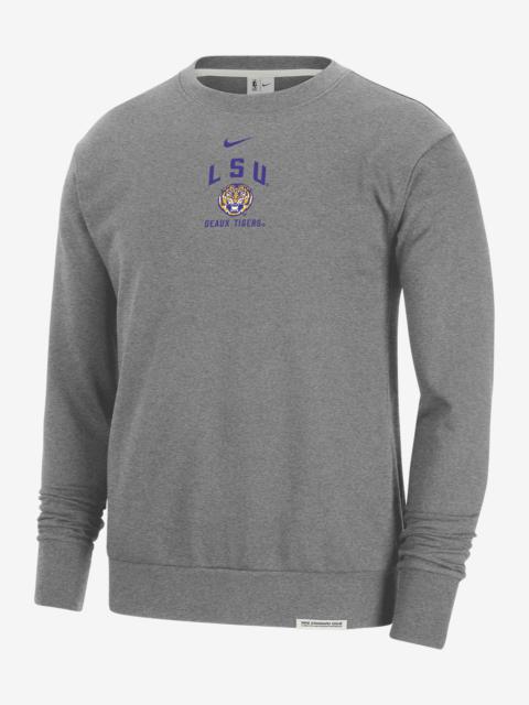 LSU Standard Issue Nike Men's College Fleece Crew-Neck Sweatshirt