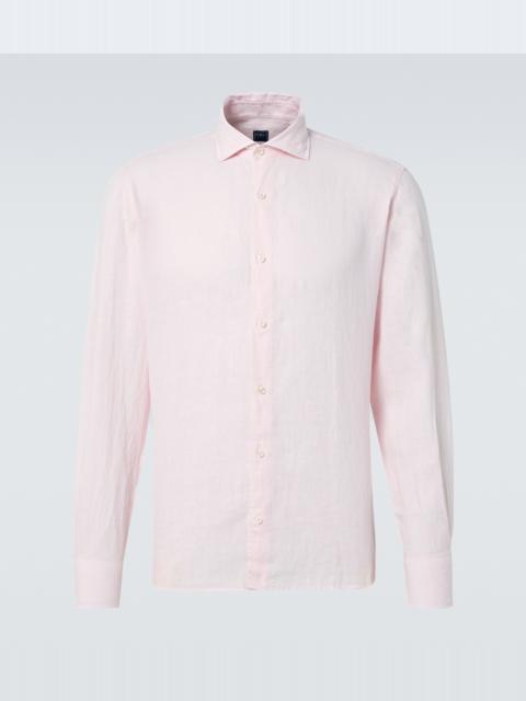 FEDELI Linen Oxford shirt