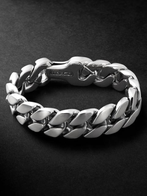 DAVID YURMAN Brushed Sterling Silver Curb Chain Bracelet