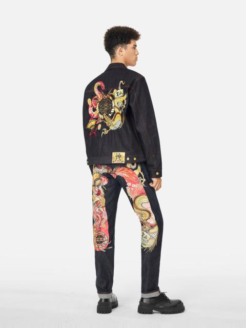 EVISU 2024 Limited Edition Year of the  Snake Relax Fit Denim Jacket