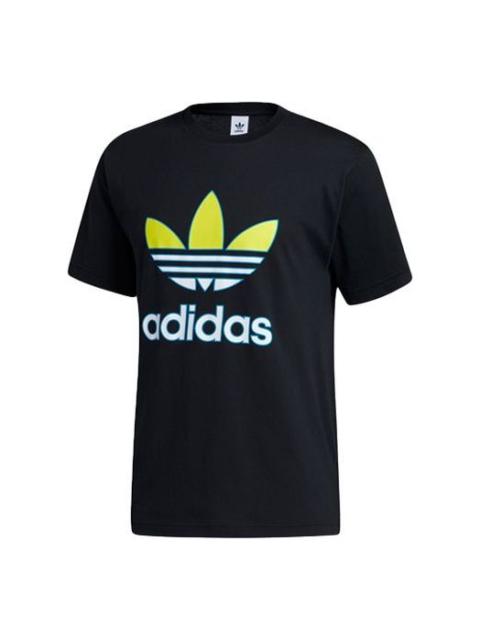 adidas originals Men s Road to Tokyo Trefoil Crew Neck Black GL5138