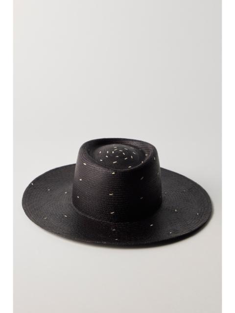 FREE PEOPLE Eleganica Tropical Noche Panama Wide Brim Hat