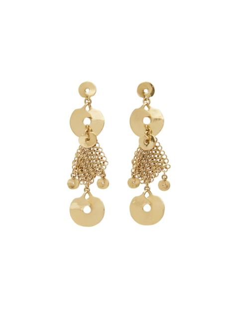 ALÉMAIS Atomic Chainmail Disc Drop Earrings
