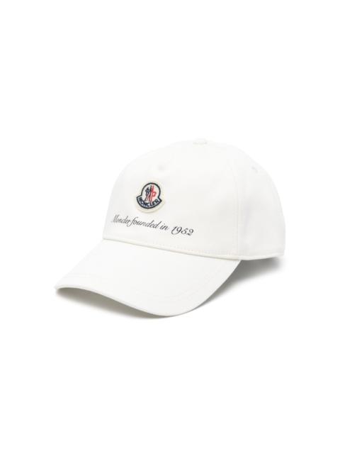 logo-patch cotton cap
