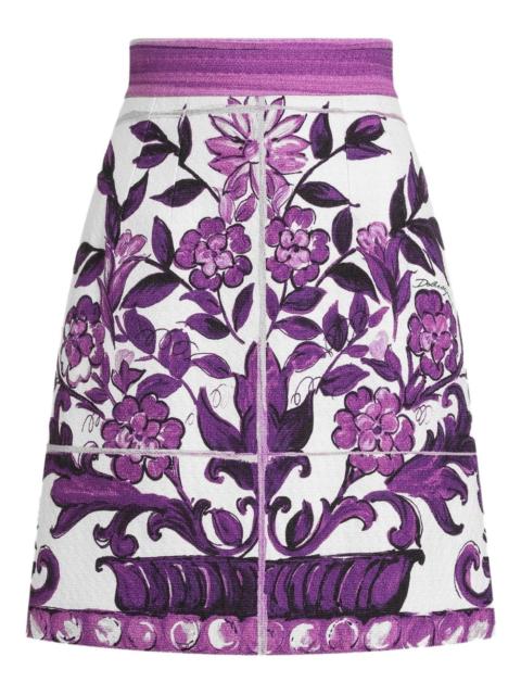 Dolce & Gabbana Majolica-print skirt