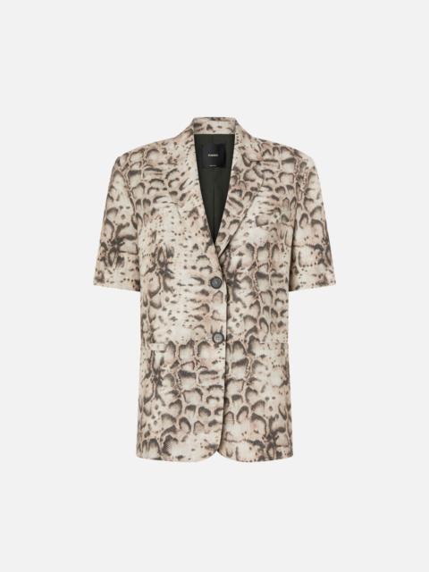 PINKO SHORT-SLEEVED JACKET WITH SNAKE PRINT
