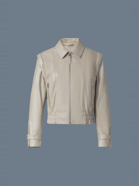 AMOREE 2-in-1 Panelled Leather Jacket