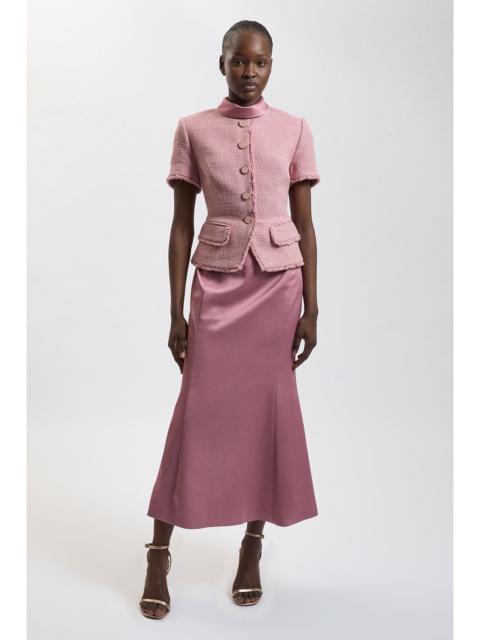 KAREN MILLEN Texture Tweed Maxi Dress