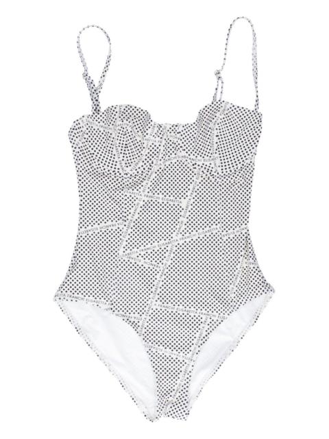 ELISABETTA FRANCHI polka-dot swimsuit