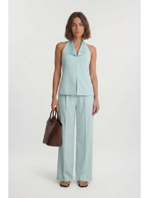 KAREN MILLEN Satin Back Crepe Tailored Tux Waistcoat