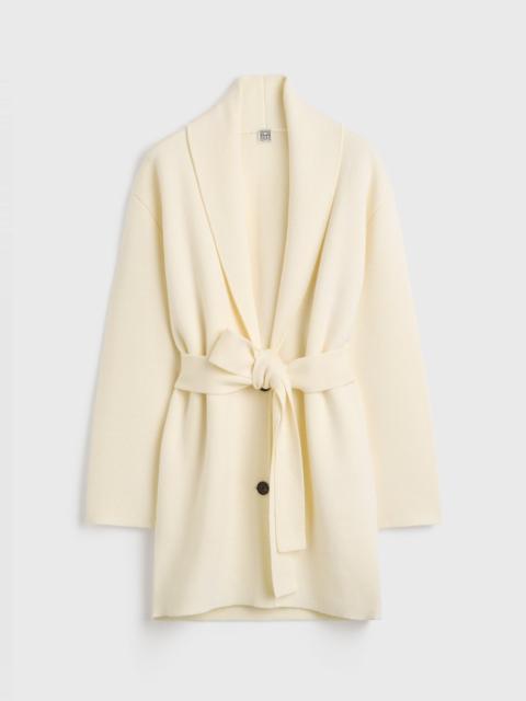 TOTEME Shawl-lapel robe ecru