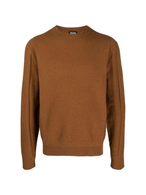 crew-neck wool-cashmere jumper