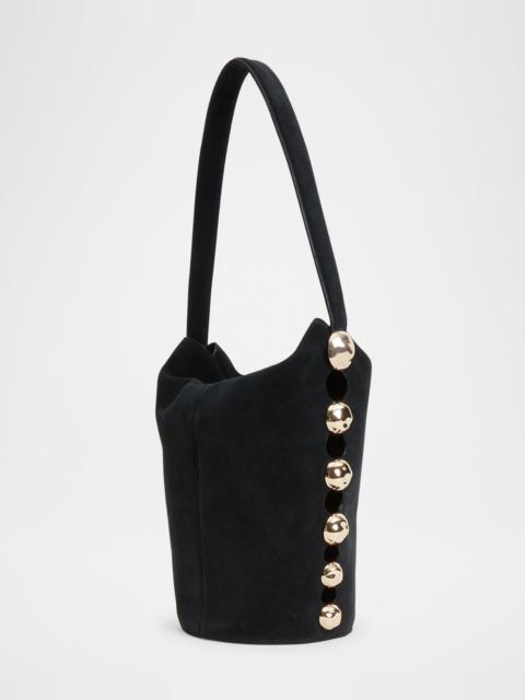 SIMKHAI Amaya Studded Leather Bucket Bag