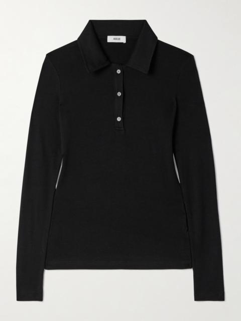 AGOLDE Amos Stretch-lyocell Polo Shirt