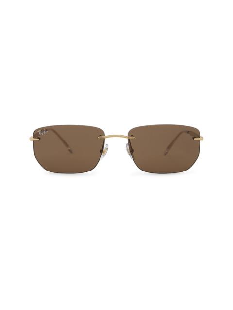 Ray-Ban Rectangular Rimless Sunglasses