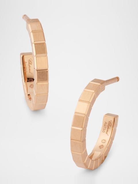 Chopard 18K Rose Gold Ice Cube Mini Hoop Earrings
