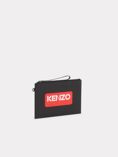 KENZO Paris large leather clutch