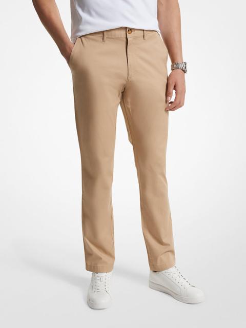 MICHAEL KORS Slim-Fit Cotton Blend Chino Pants