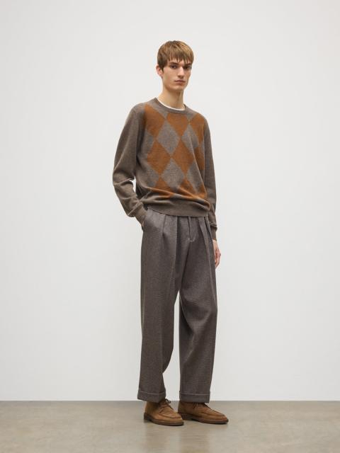 Johnstons of Elgin Argyll Brown Cashmere Jumper