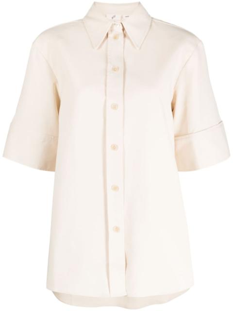 BITE Studios stretch-cotton short-sleeve shirt