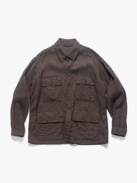 KAPTAIN SUNSHINE Safari Shirt Jacket Brown