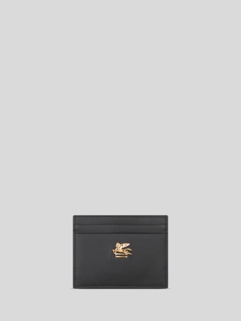 Etro LEATHER CREDIT CARD HOLDER WITH PEGASO