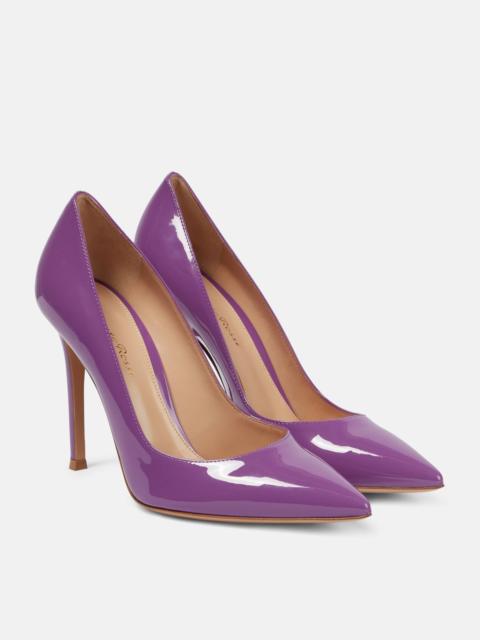 Gianvito Rossi 105mm patent-leather pumps