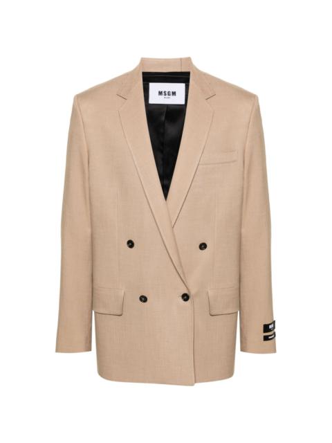 MSGM double-breasted blazer