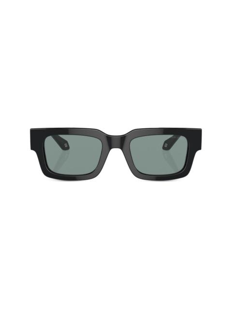 GIORGIO ARMANI logo-print square-frame sunglasses