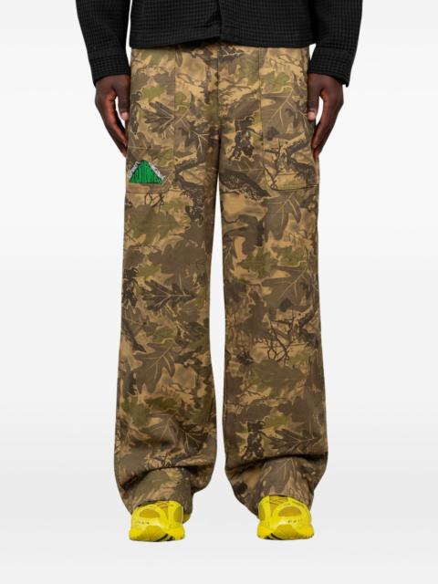 BRAIN DEAD camouflage-print cargo pants