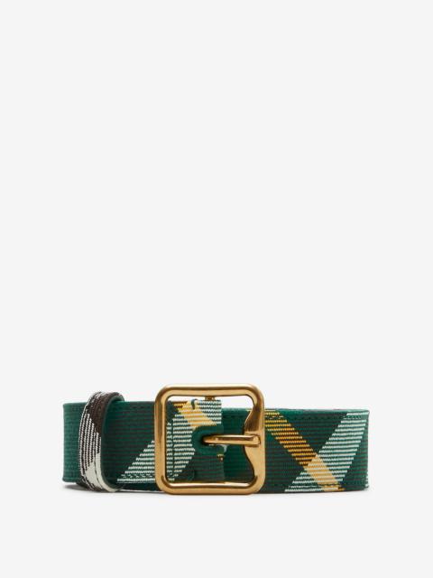 Burberry Check B Buckle Belt