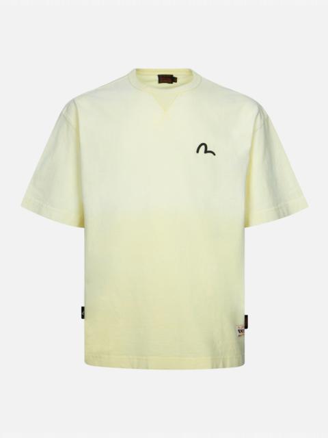 EVISU SEAGULL AND BRUSHSTROKE-STYLE GODHEAD PRINT LOOSE FIT T-SHIRT