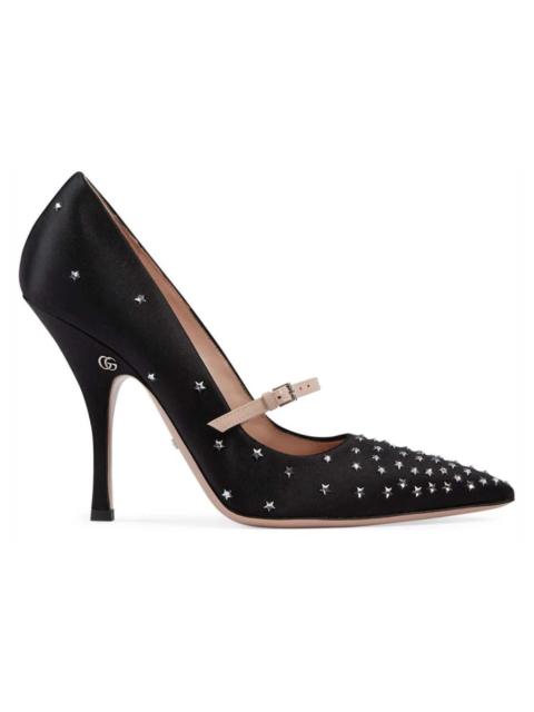 GUCCI Women's high heel pump with stars