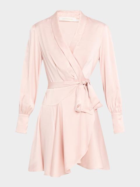 Zimmermann Silk Wrap Mini Dress