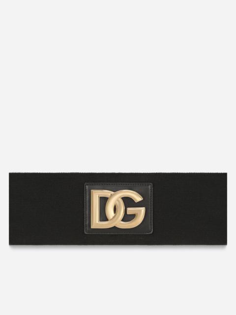 Dolce & Gabbana Stretch band belt with DG logo