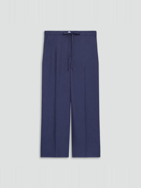 Theory Cropped Wide-Leg Pant in Washed Twill