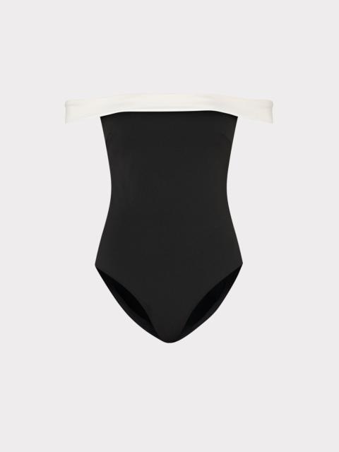 MILLY Solid Off The Shoulder One Piece