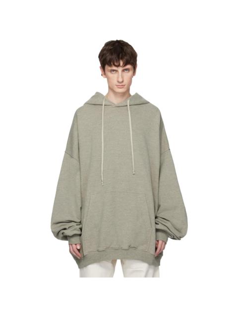 Rick Owens DRKSHDW Gray Temple Hun Hoodie