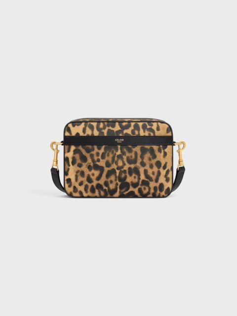 SMALL MESSENGER in Celine canvas with leopard print