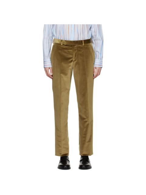 Paul Smith Tan Velvet Trousers