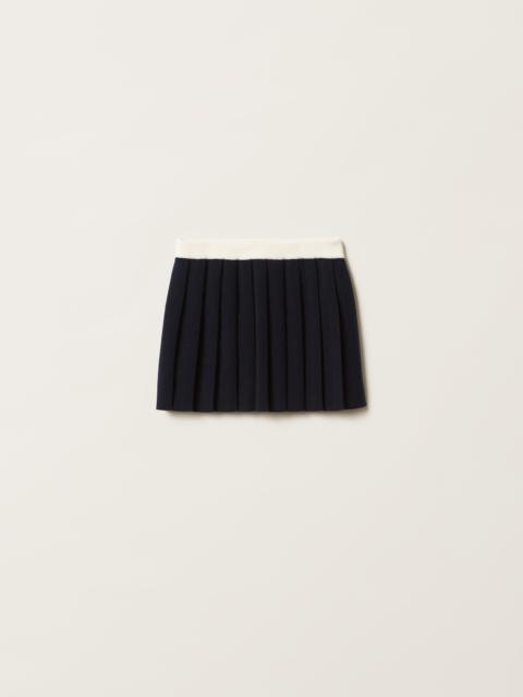 Cashmere miniskirt