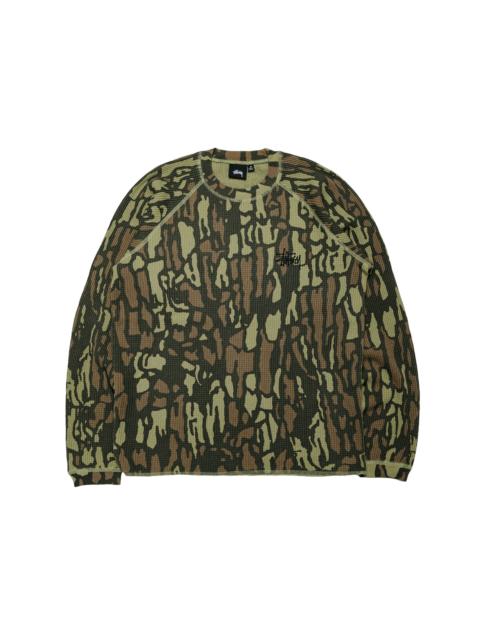 Stüssy Stüssy Basic Stock Raglan Thermal Tree Bark Camo