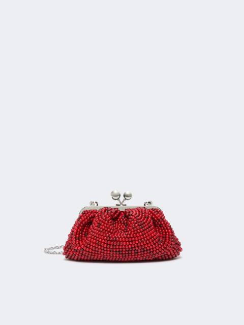 WEEKEND Max Mara Small Pasticcino Bag with embroidered resin pearls - CORAL