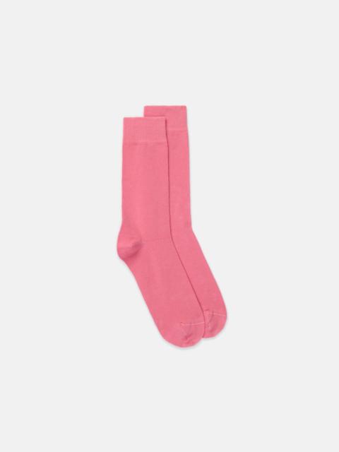 J. PRESS SOLID PINK COTTON SOCKS