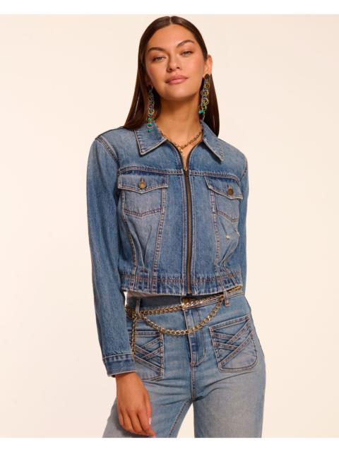 RAMY BROOK Jannah Distressed Denim Jacket