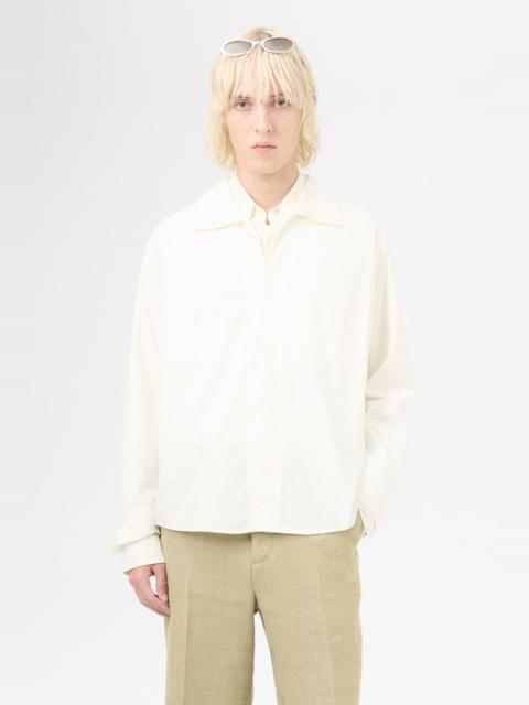 Our Legacy Funnel Shirt White Dense Poplin